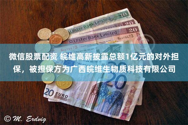 微信股票配资 皖维高新披露总额1亿元的对外担保，被担保方为广西皖维生物质科技有限公司
